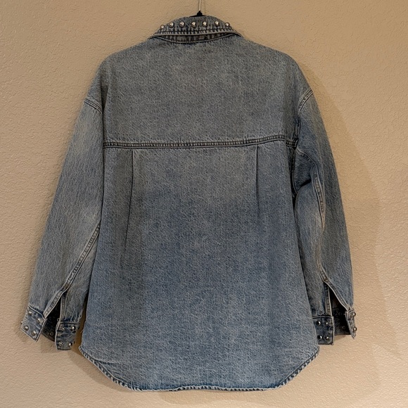 Pistola Blue Denim Mandy Jean Jacket with Studs EUC - Picture 6 of 7